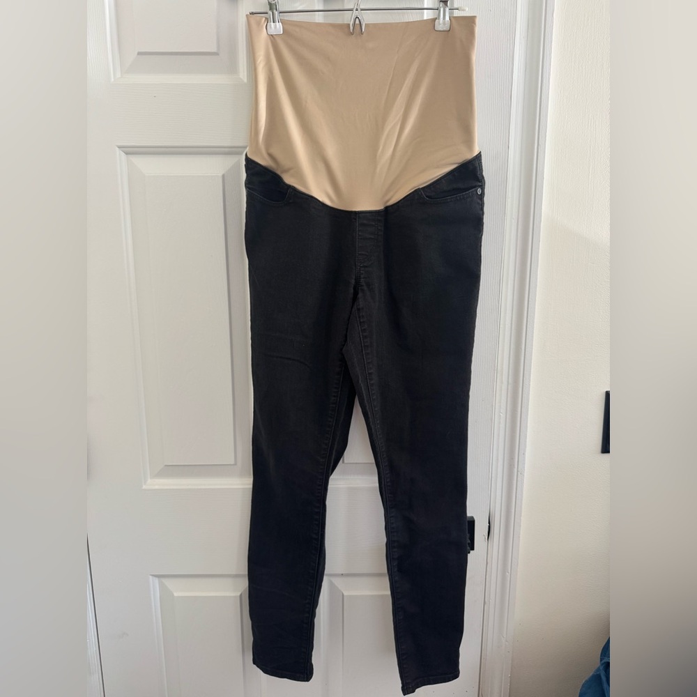 LOFT‎ Black Maternity Jeans Size 8 Stretchy Highwaisted band